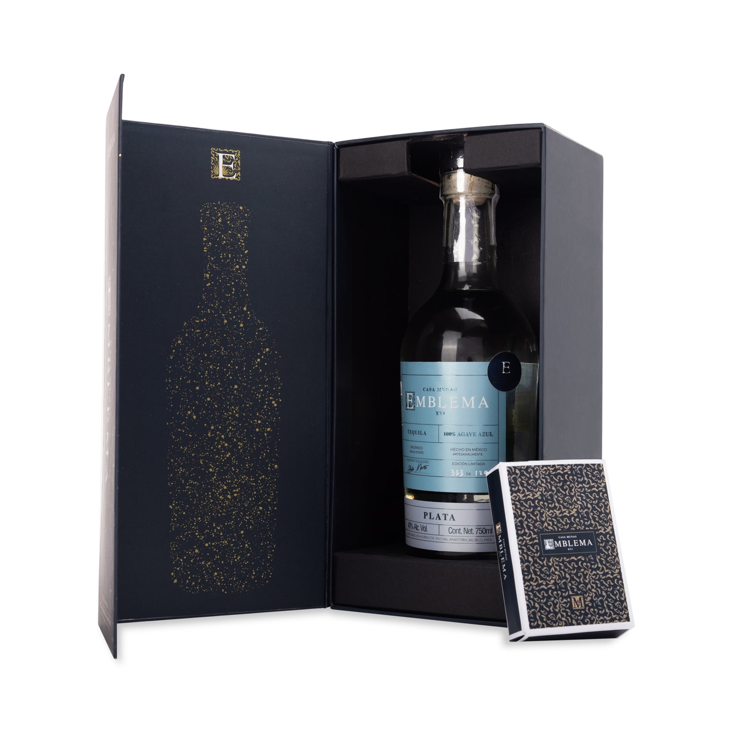 TEQUILA CASA MUNAG EMBLEMA Gift Box “Naipes Franceses Piemonteses”
