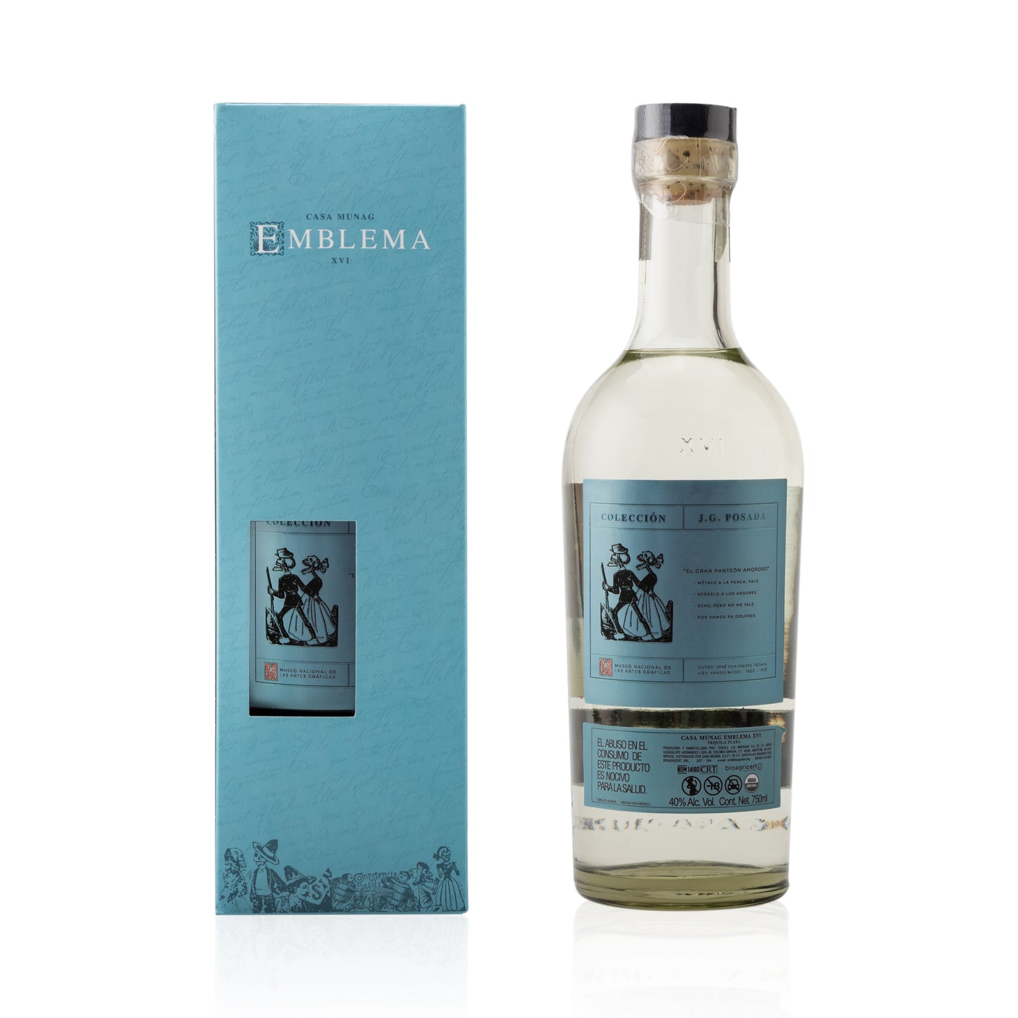 TEQUILA CASA MUNAG EMBLEMA PLATA - 750 ml